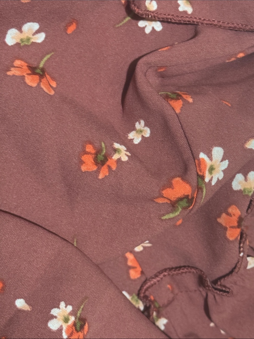 Mauve Floral Ruffle Sundress, Size Small. NWT. - Picture 4 of 4